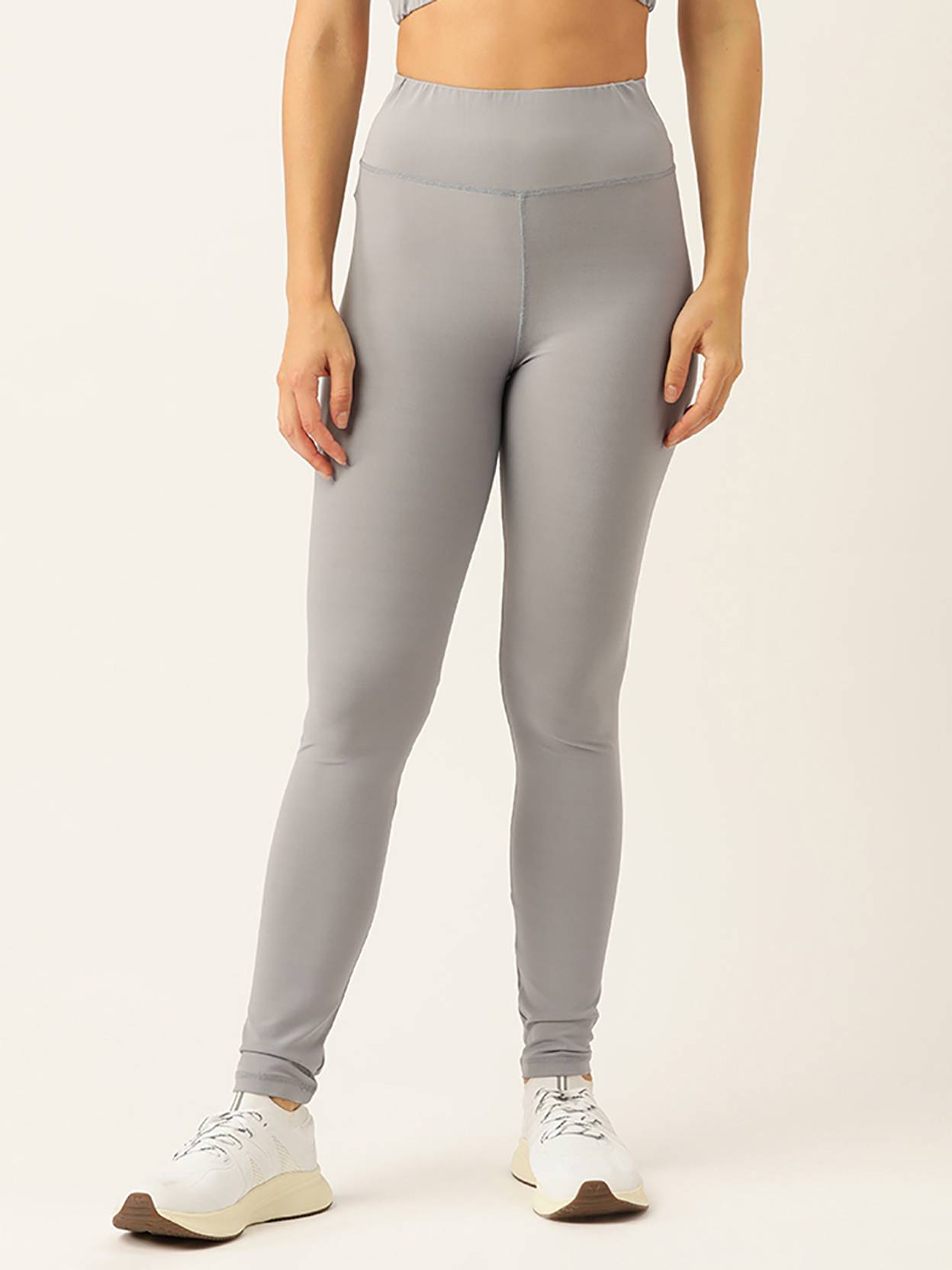 KOTTY Solid Women Grey Tights