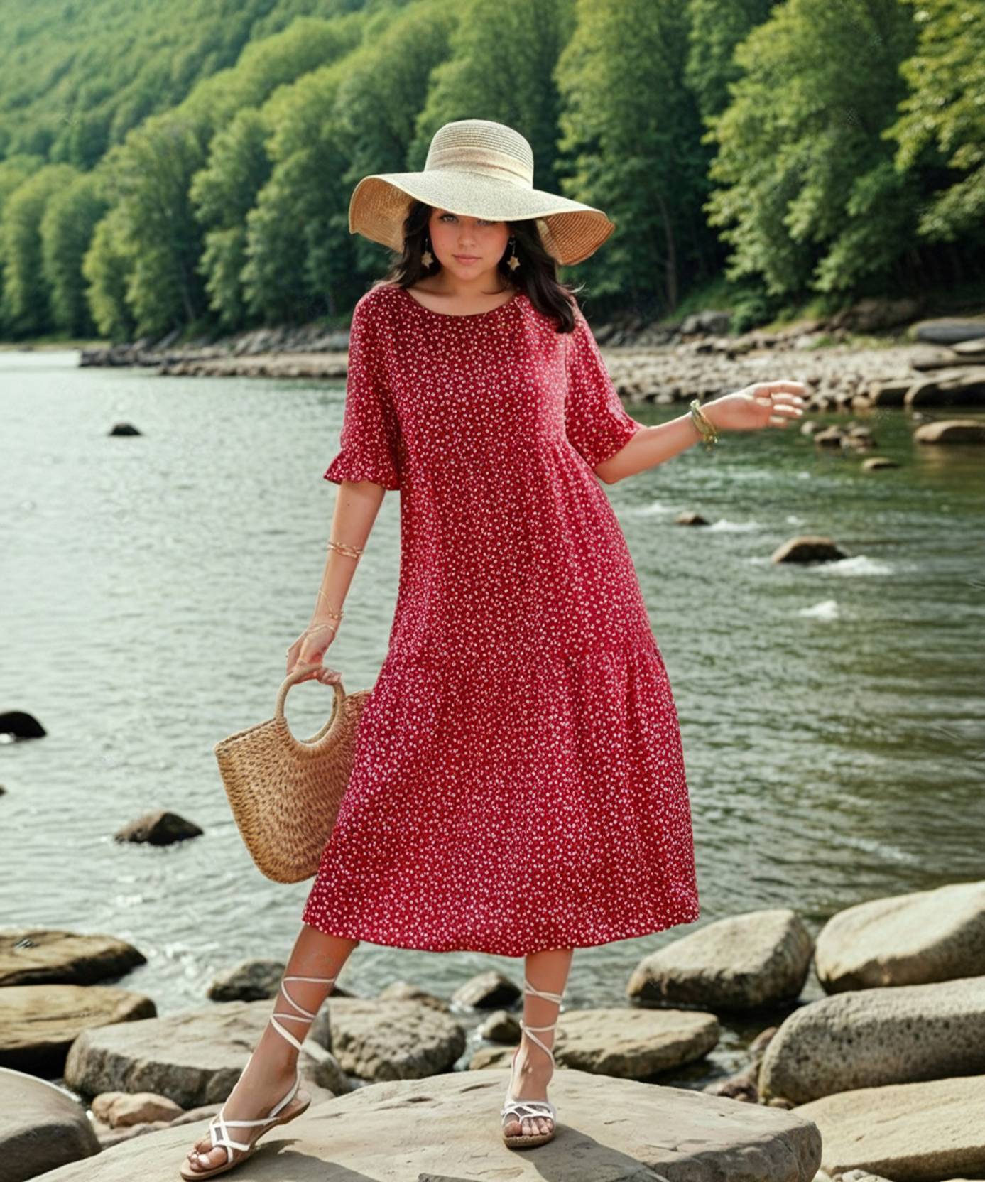 Calf Length Dress
