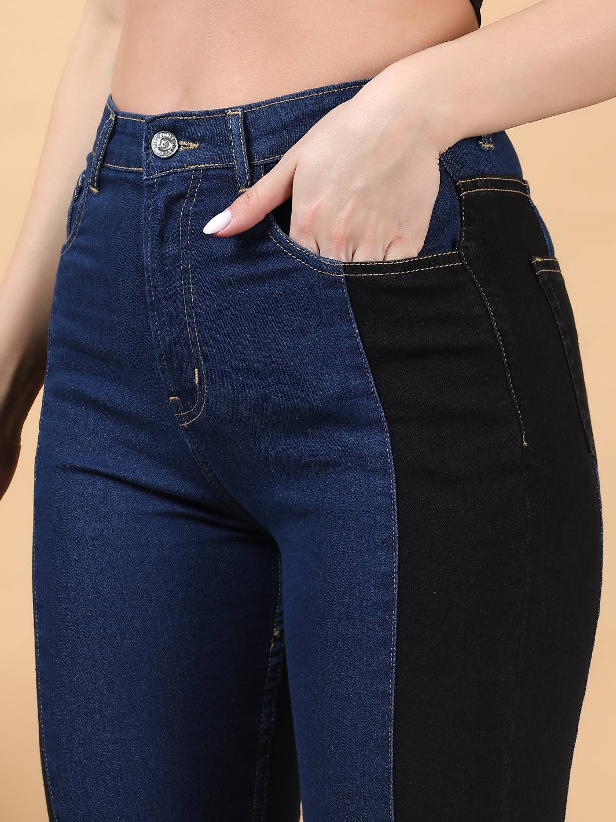 KOTTY Women Skinny High Rise Multicolor Jeans