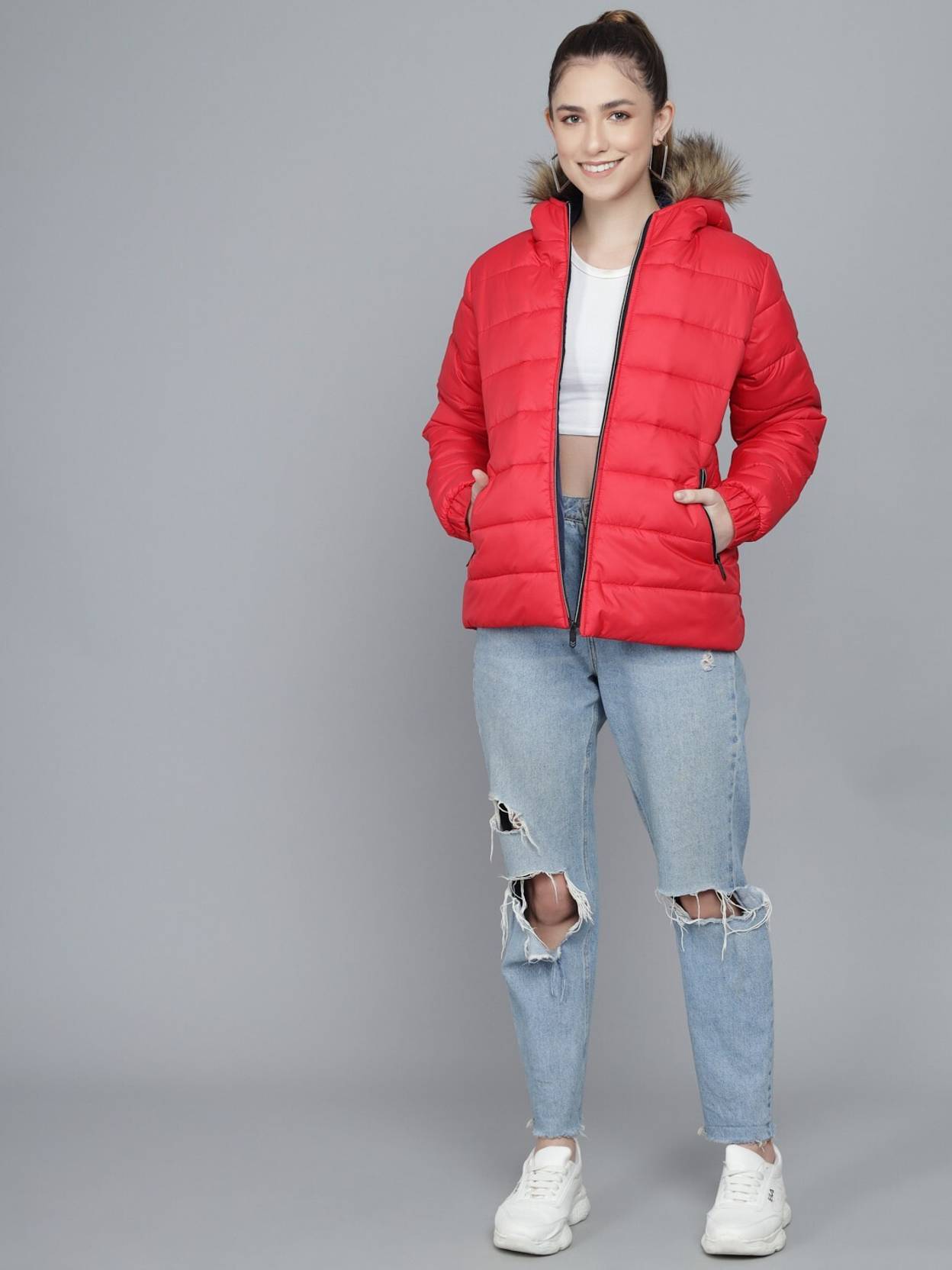 KOTTY Women Solid Puffer Jacket