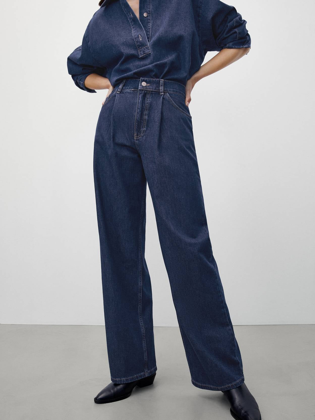KOTTY Women Straight Fit High Rise Blue Jeans