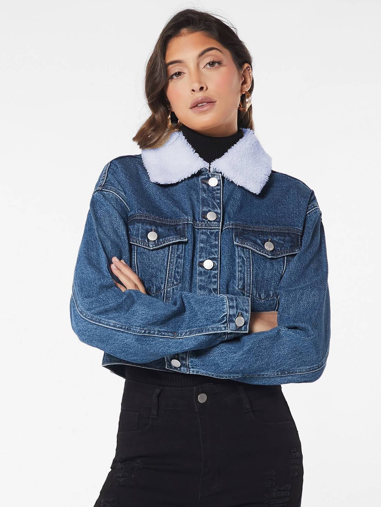 KOTTY Women Washed Jacket