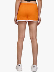 Kotty Women Mustard Yellow Solid Regular Fit Hot Pants