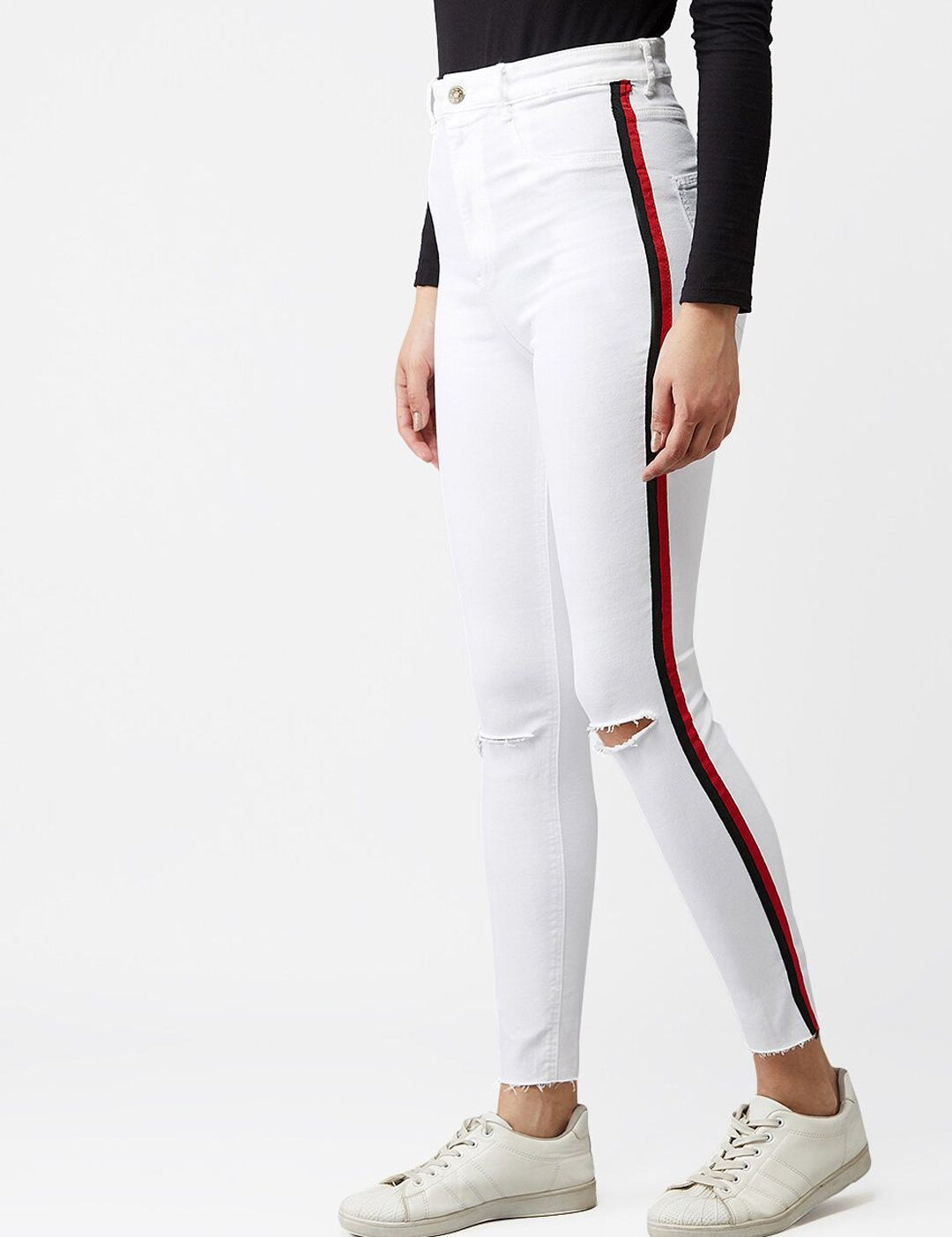 Kotty Women White Skinny Fit Jeans