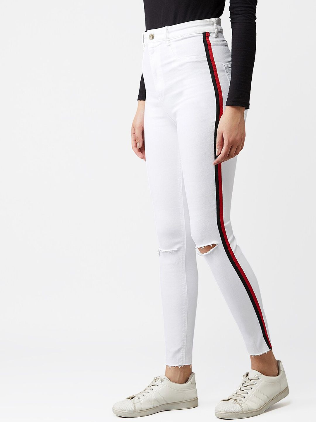 Kotty Women White Skinny Fit Jeans