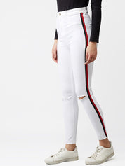 Kotty Women White Skinny Fit Jeans