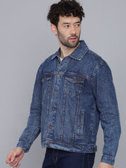 Kotty Men Blue Washed Lightweight Denim Jacket