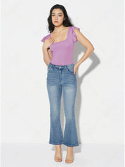 Kotty Women Solid Scoop Neck Top