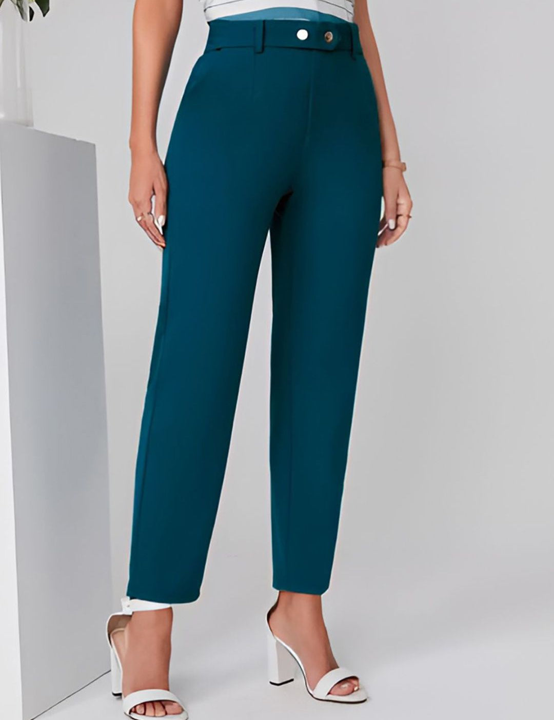 Kotty Women Relaxed High-Rise Easy Wash Trousers