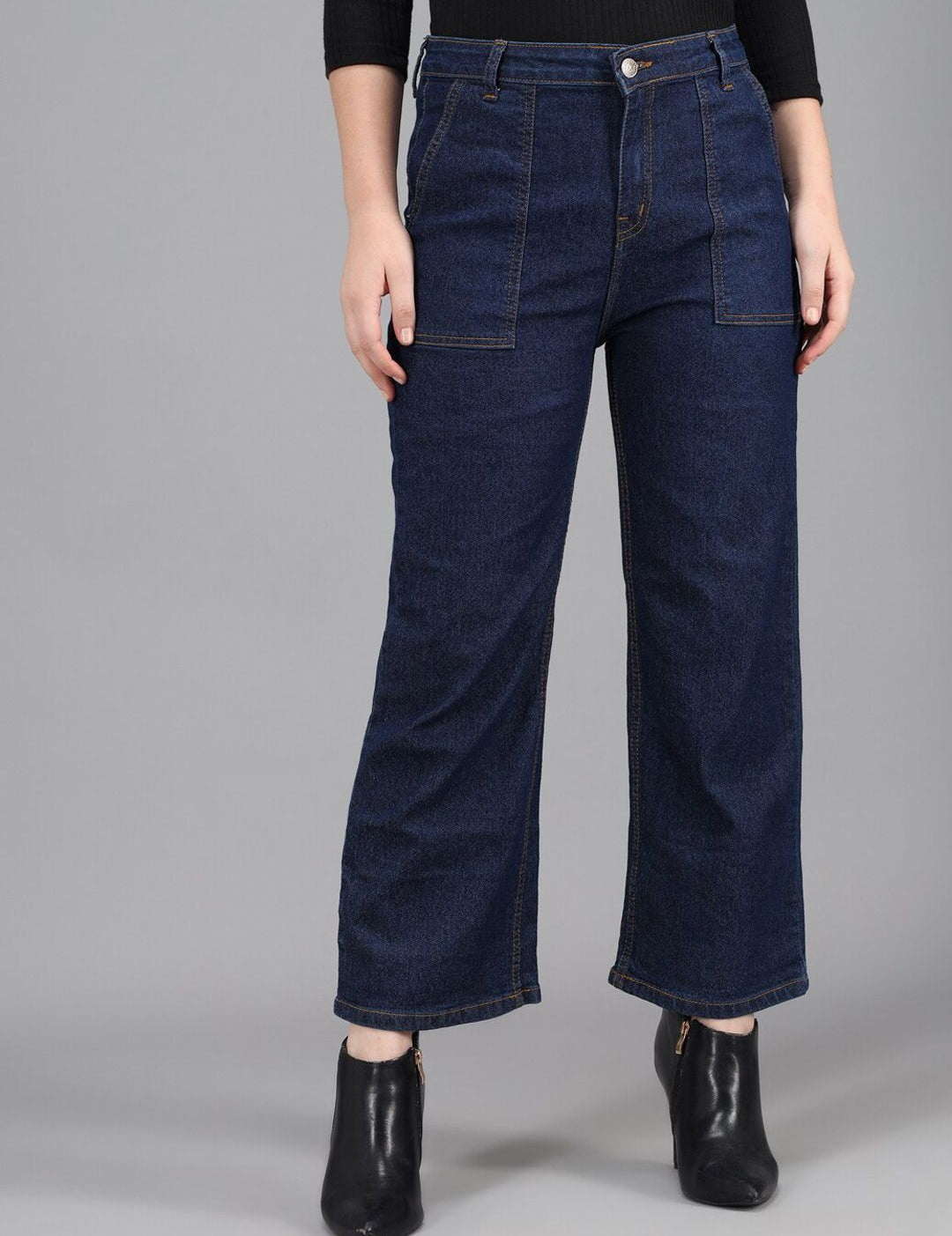 Kotty Women Blue Flared High-Rise Jeans