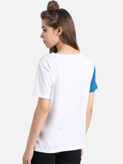 Kotty Women Pink & Yellow Pack of 2 Colourblocked Round Neck T-shirt