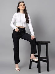 Kotty Women Bootcut High-Rise Stretchable Jeans