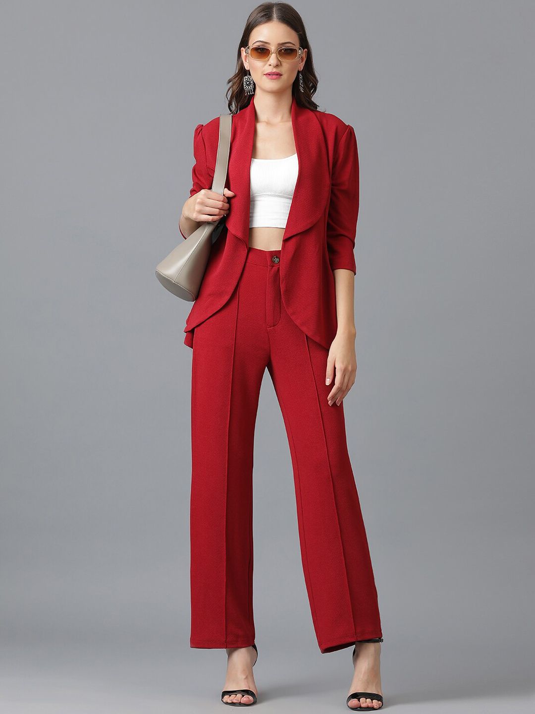 KOTTY BIZwear Shawl Neck Coat With Trouser