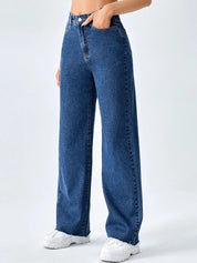 KOTTY Basics Women Blue Jean Straight Fit High-Rise Stretchable Jeans