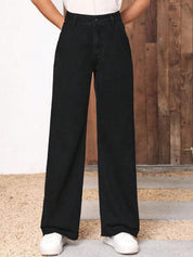 Kotty Women Jean Straight Fit High-Rise Stretchable Cotton Jeans