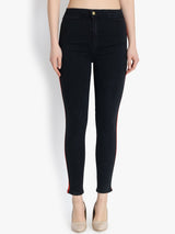 Kotty Women Black Skinny Fit High-Rise Clean Look Jeans