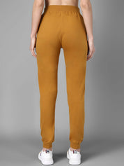 Kotty Women Mustard Yellow Solid Joggers