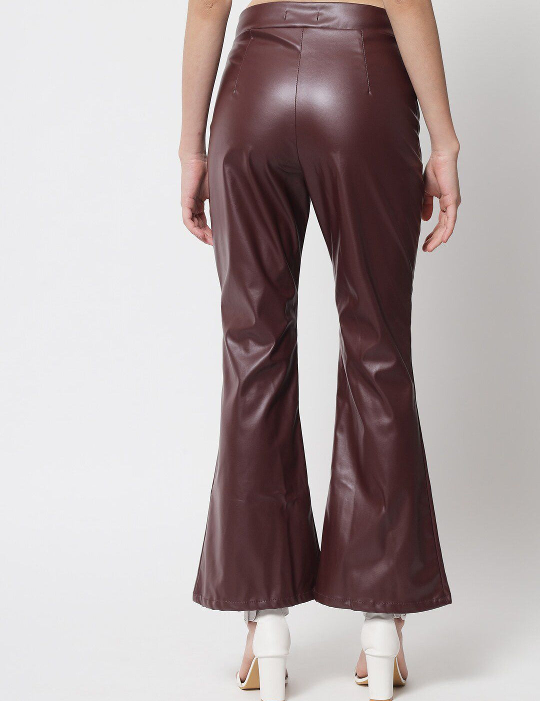 Kotty Women Brown Relaxed Flared Trousers