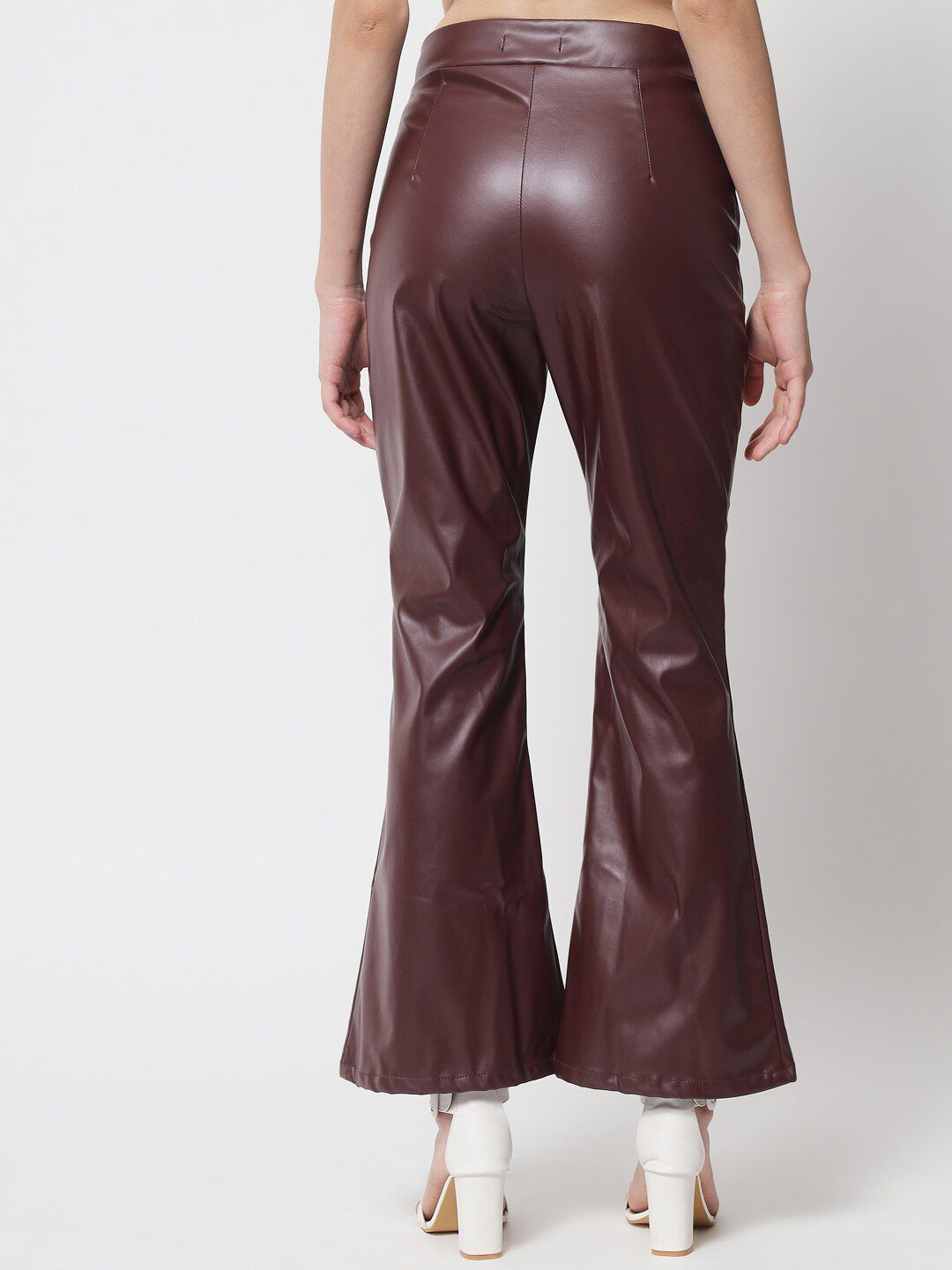 Kotty Women Brown Relaxed Flared Trousers