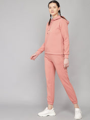 Kotty Women Pink Solid Co-Ords Set
