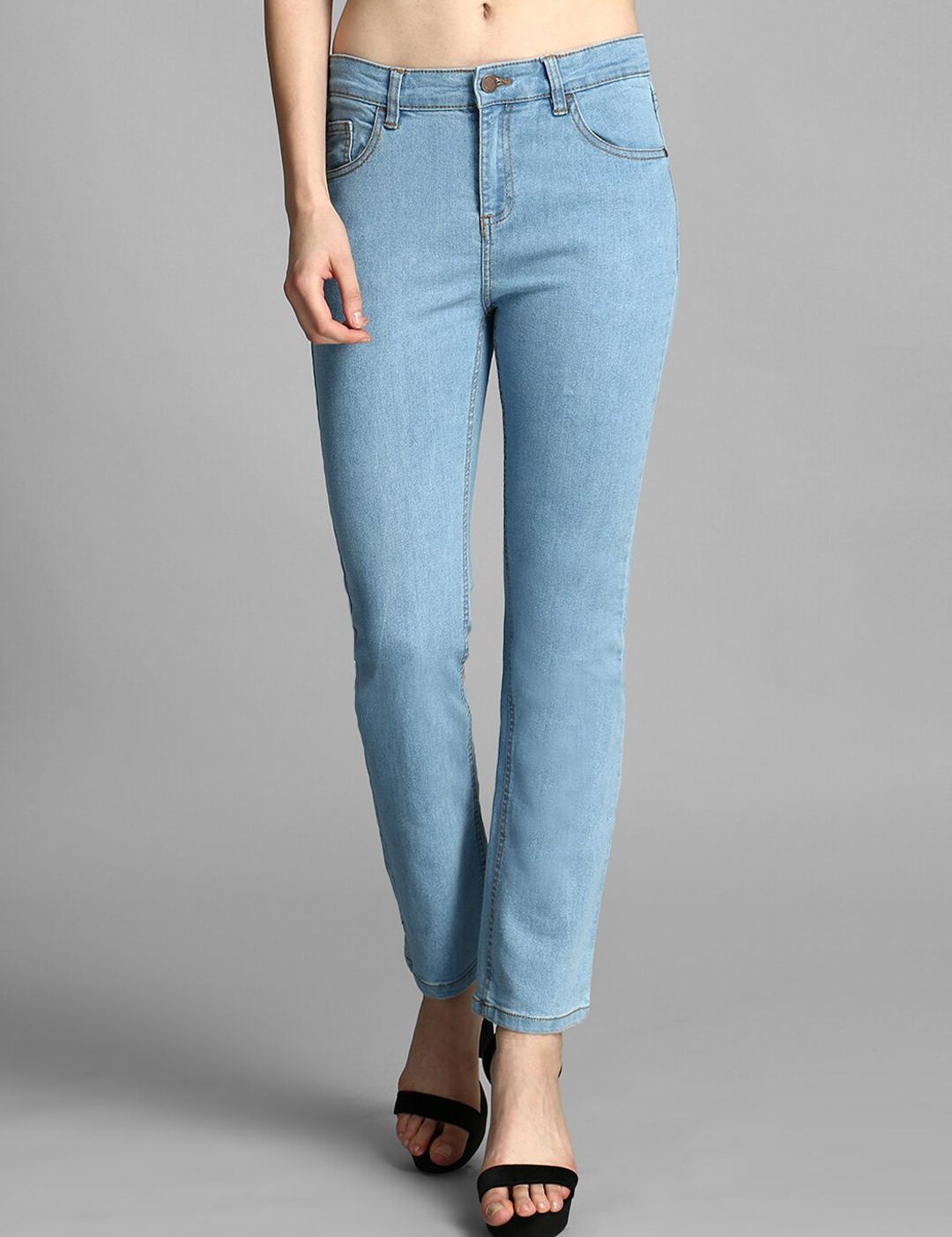 Kotty Women Blue Skinny Fit High-Rise Clean Look Jeans