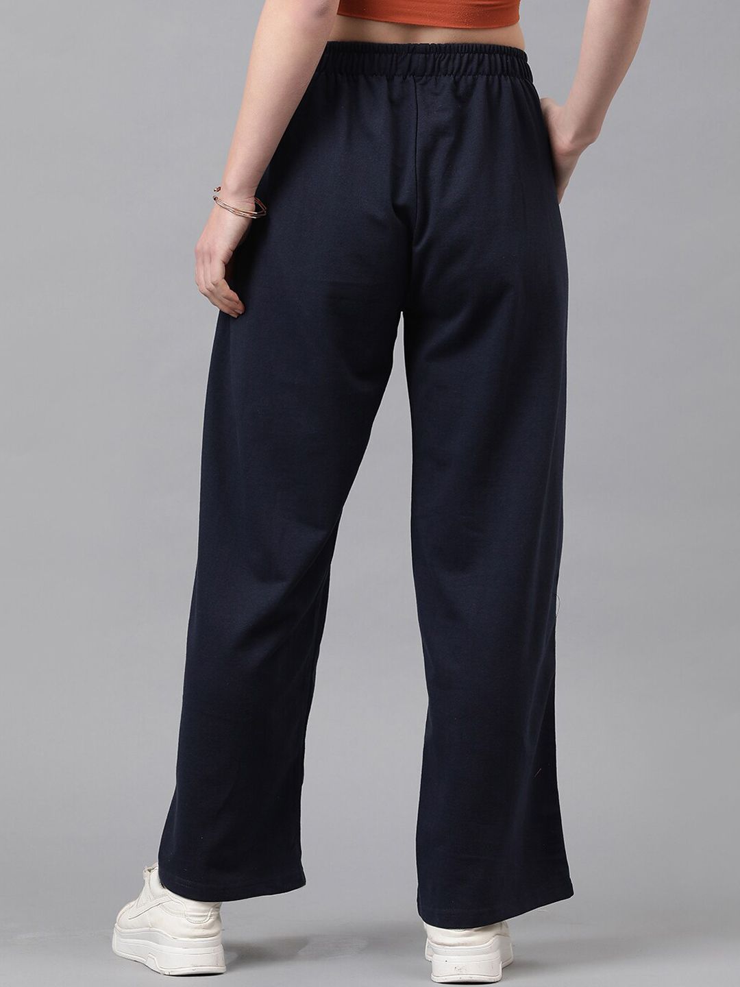 KOTTY Basics Women High-Rise Wide-Leg Track Pants