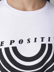 Kotty Women White Striped Sweatshirt