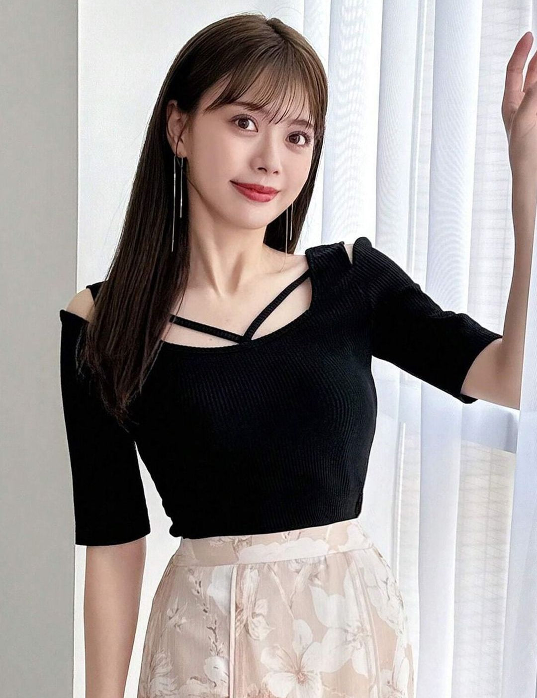 Kotty Women Solid Square Neck Top