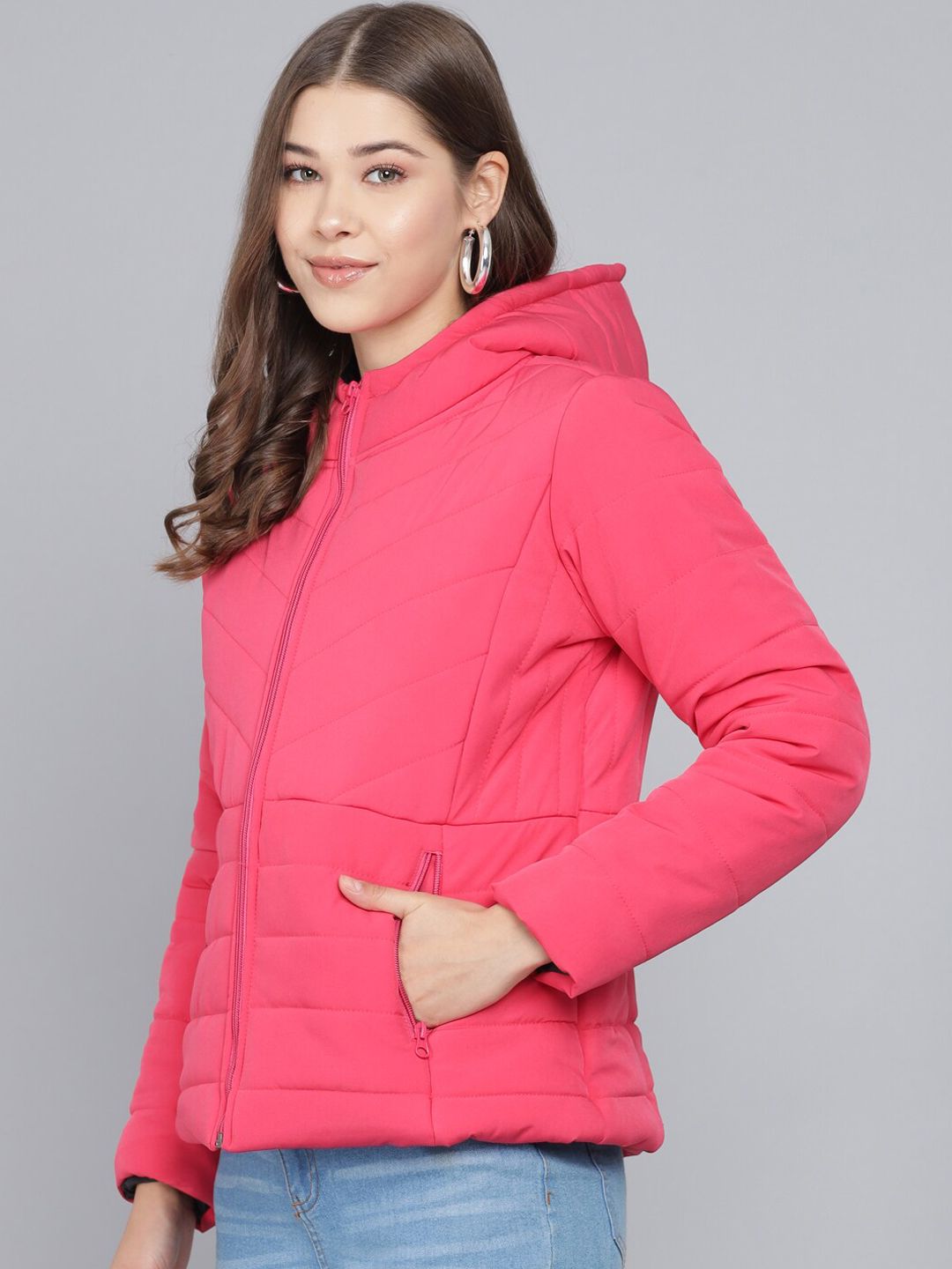 Kotty Women Pink Lightweight Padded Jacket