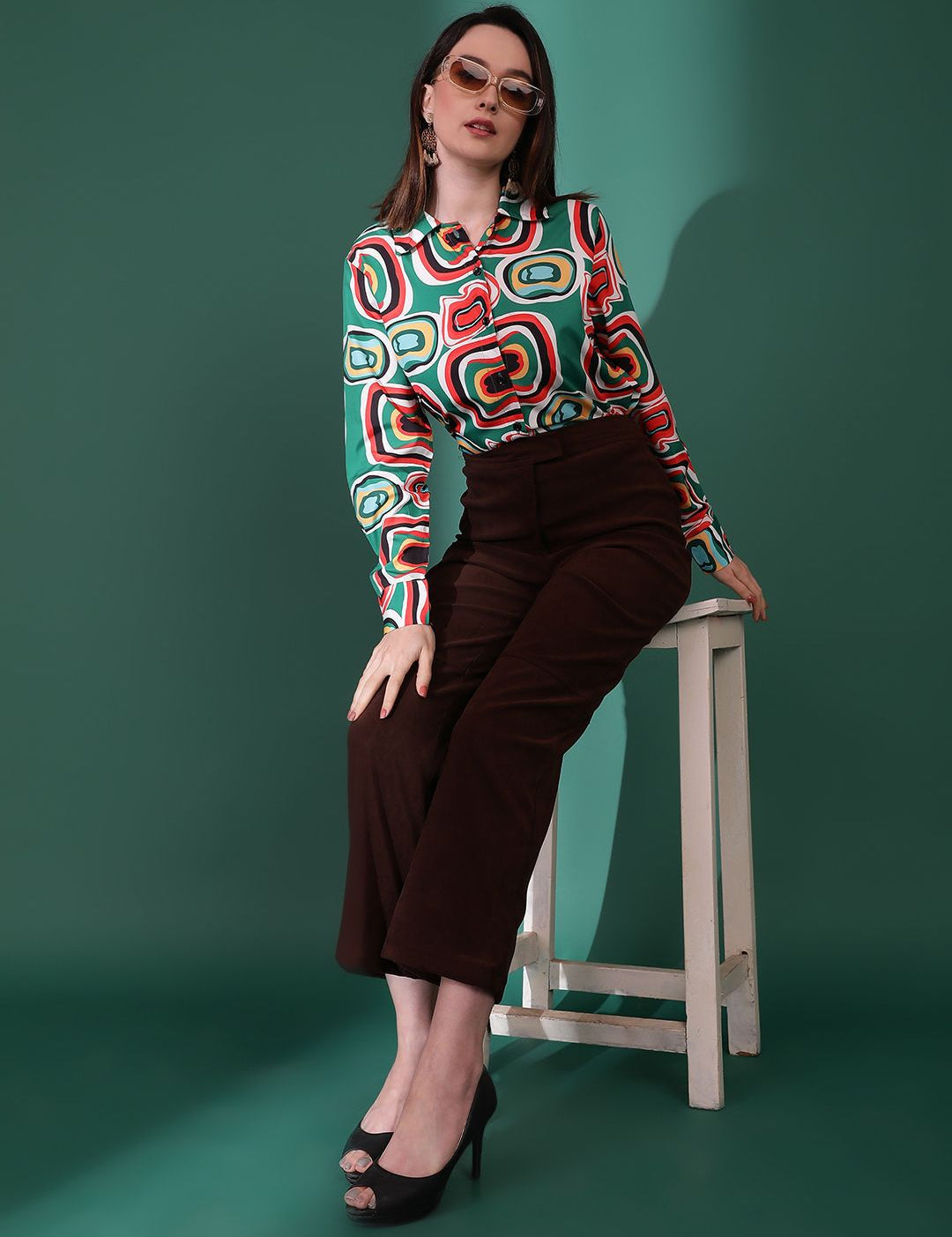 Kotty Women Opaque Printed Casual Shirt