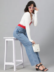 Kotty Women Blue Jean Mid-Rise Stretchable Jeans