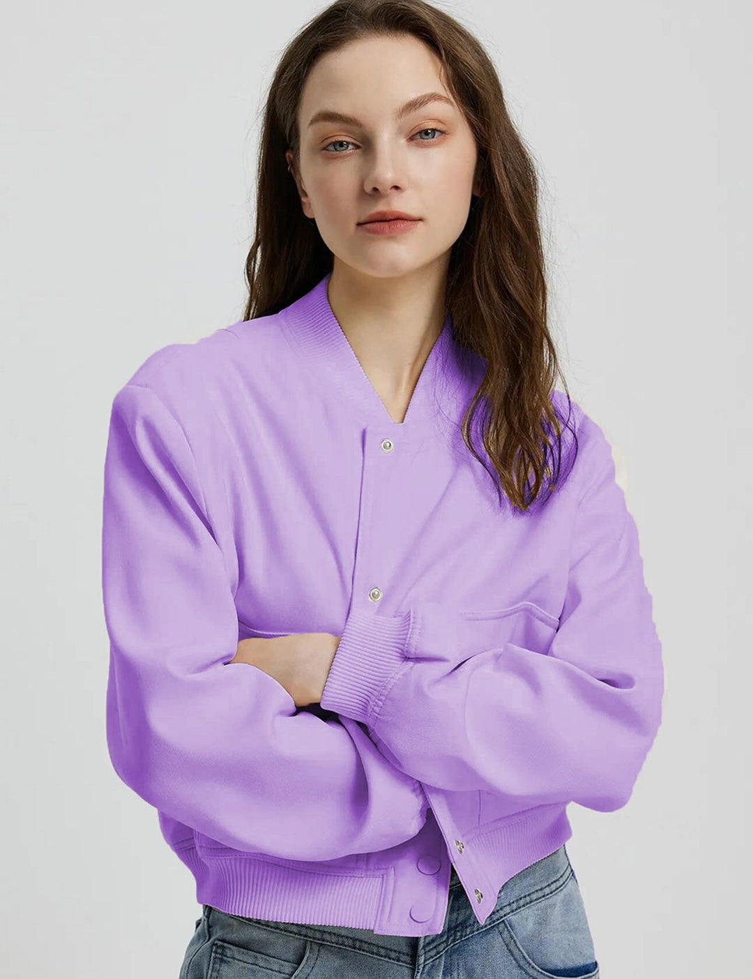 Kotty Lavender Fleece Open Front Jacket