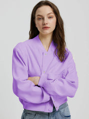 Kotty Lavender Fleece Open Front Jacket