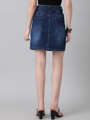 Kotty Denim Straight Skirt