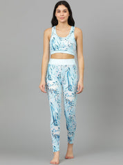 Kotty Round Neck Sleeveless Printed Night suit