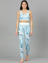 Kotty Round Neck Sleeveless Printed Night suit