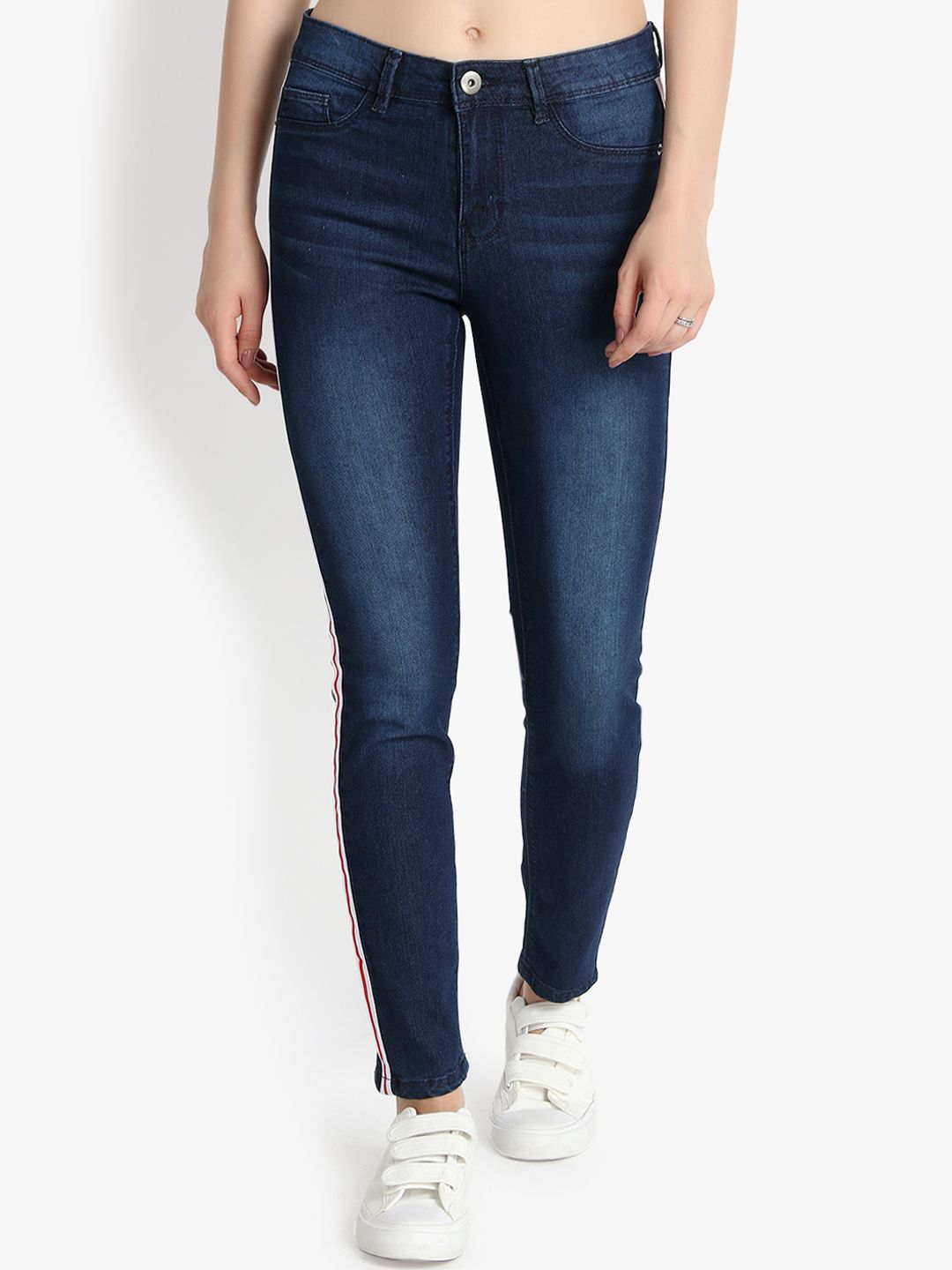 Kotty Women Blue Skinny Fit High-Rise Clean Look Jeans