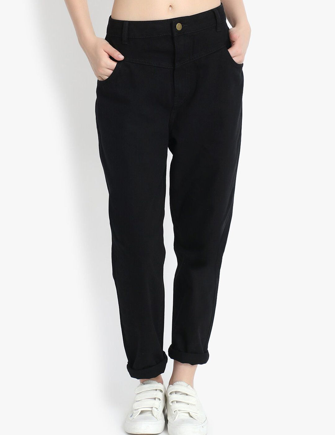 Kotty Women Black Jean Slim Fit High-Rise Stretchable Jeans