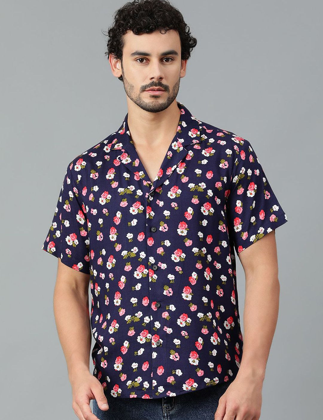 Kotty Men Floral Printed Casual Shirt