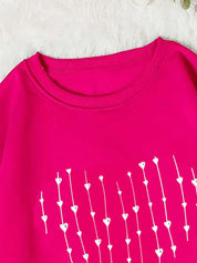 Kotty Abstract Printed Round Neck Fleece Pullover