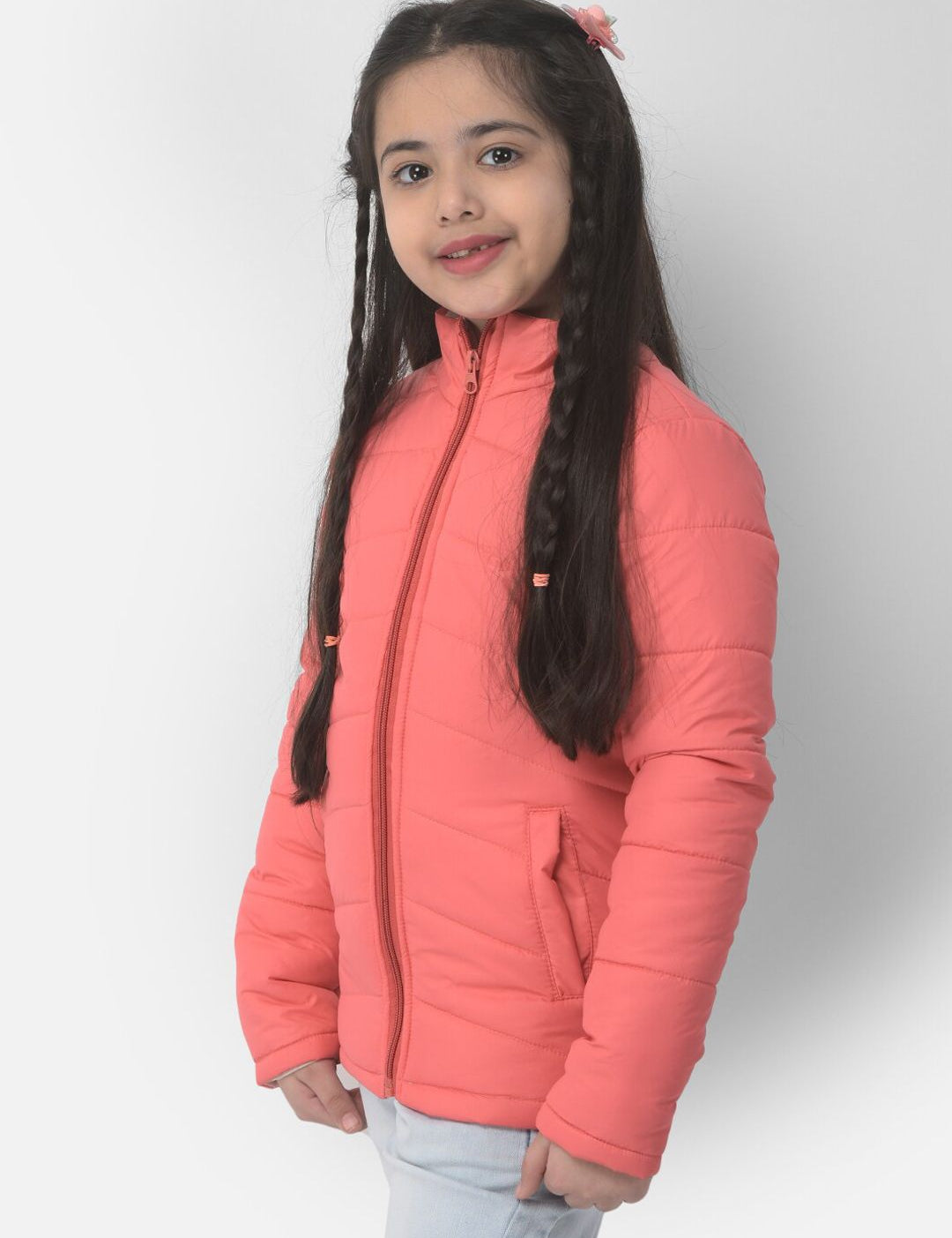 Kotty Girls Pink Outdoor Padded Jacket