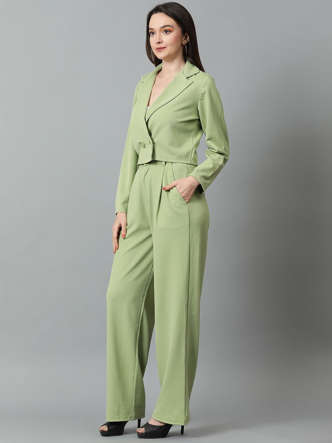 KOTTY BIZwear Basics Notched Lapel Collar Blazer With Trousers Co-Ords