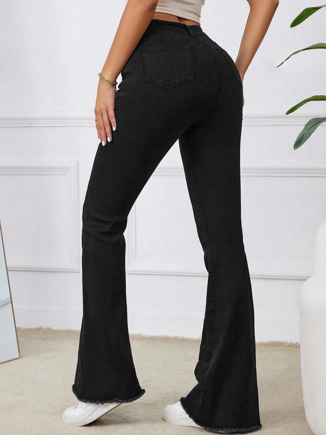 Kotty Women Bootilicious Bootcut High-Rise Stretchable Cotton Jeans