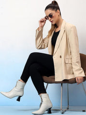 Kotty Notched Lapel Double Breasted Blazer