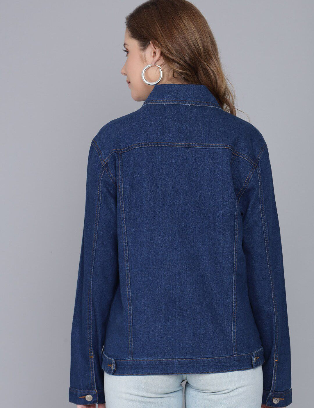 Kotty Women Blue Washed Denim Jacket