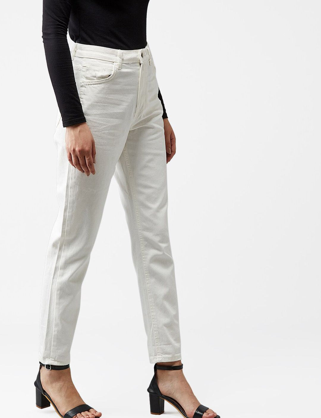 Kotty Women White Skinny Fit Jeans