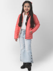 Kotty Girls Pink Outdoor Padded Jacket