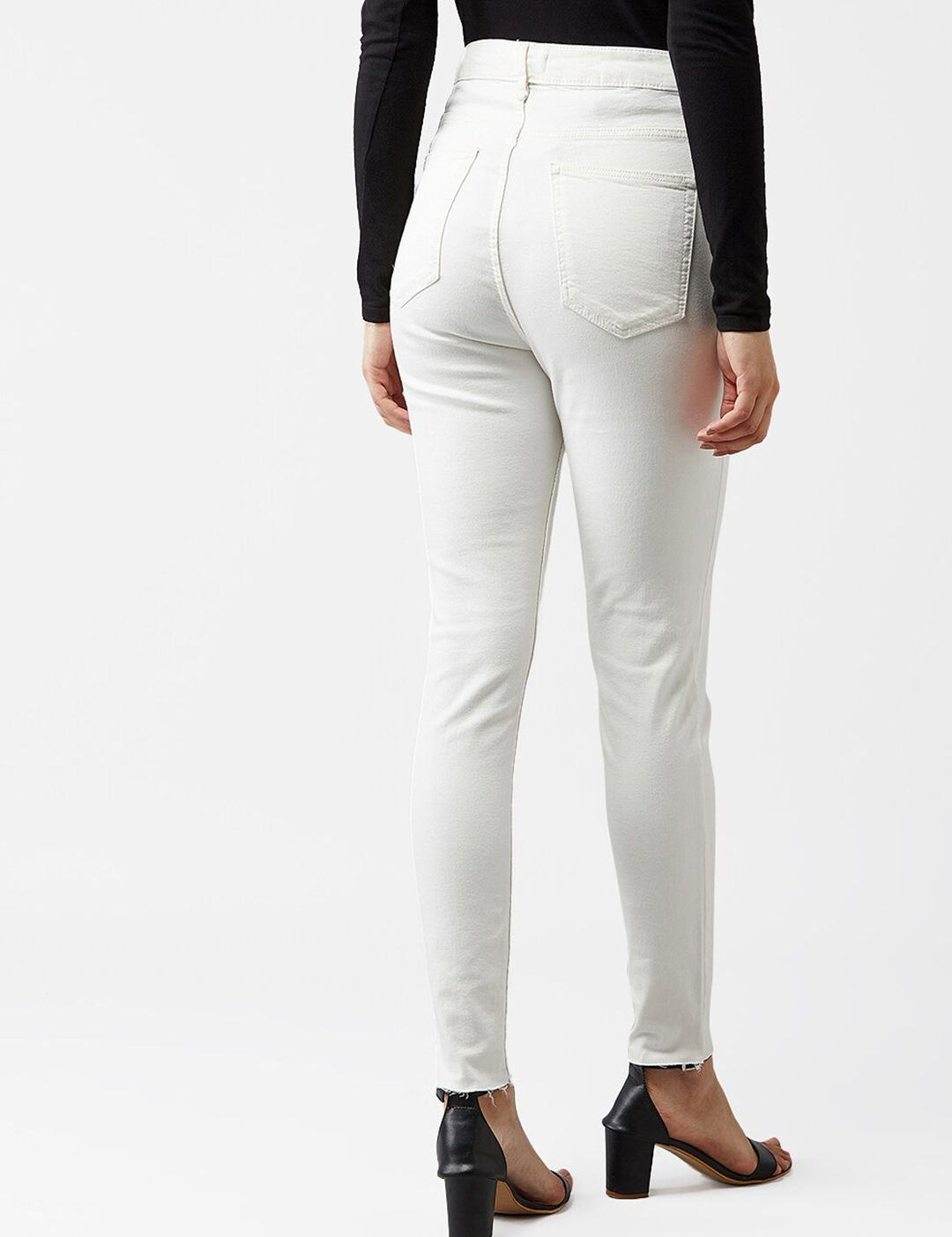 Kotty Women White Skinny Fit Jeans