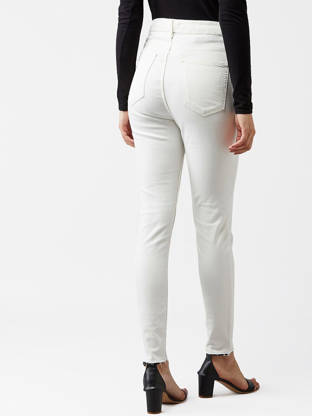 Kotty Women White Skinny Fit Jeans