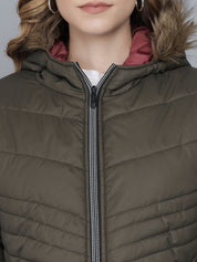 Kotty Women Green Lightweight Padded Jacket